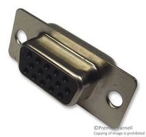 ITW MCMURDO HDE15ST D Sub Connector, HD15, High Density, Receptacle, High Density D, 15 Contacts, DE, Solder