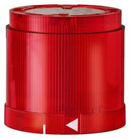 WERMA 84210055 Beacon, Xenon, Red, Flashing, 24 VDC, 125 mA, 70 mm x 65.5 mm, IP54