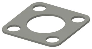 KEMTRON - TE CONNECTIVITY 92-22007 EMI Shielding Gasket, Conductive Sheet, Nickel Plated Graphite, 38.1mm L x 38.1mm W x 0.8mm D